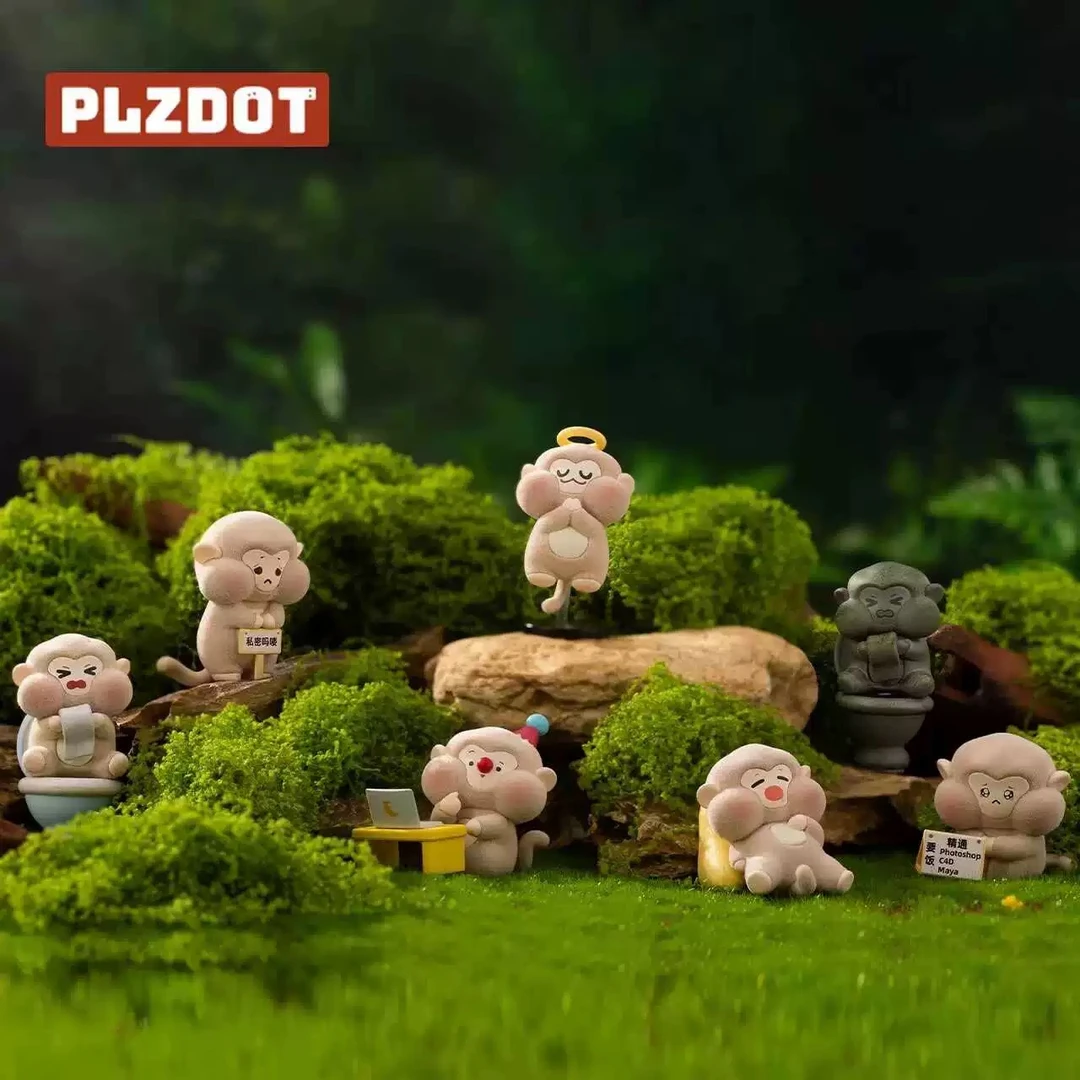 【珊珊拆盒】PLZDOT鉴定为malo吗喽植绒可爱猴子礼物潮玩