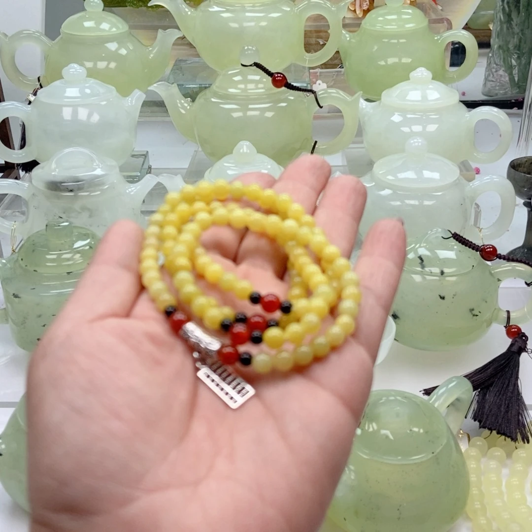 蛇纹石玉未镶嵌手链