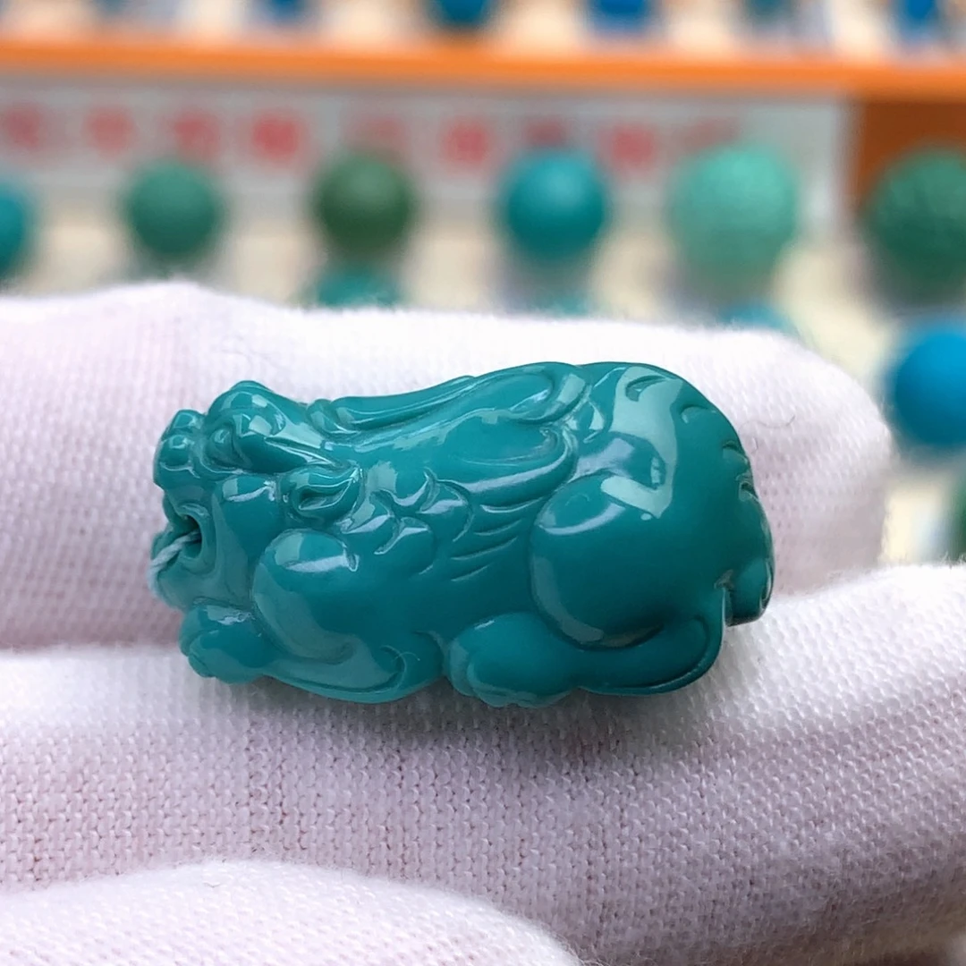 未镶嵌绿松石貔貅吊坠5.81g