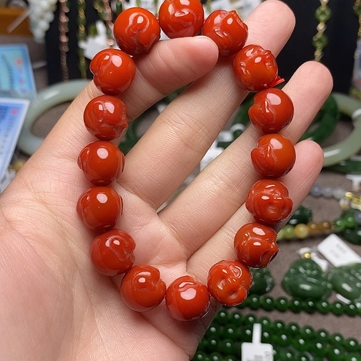 妞***妞玛瑙/玉髓未镶嵌手链
