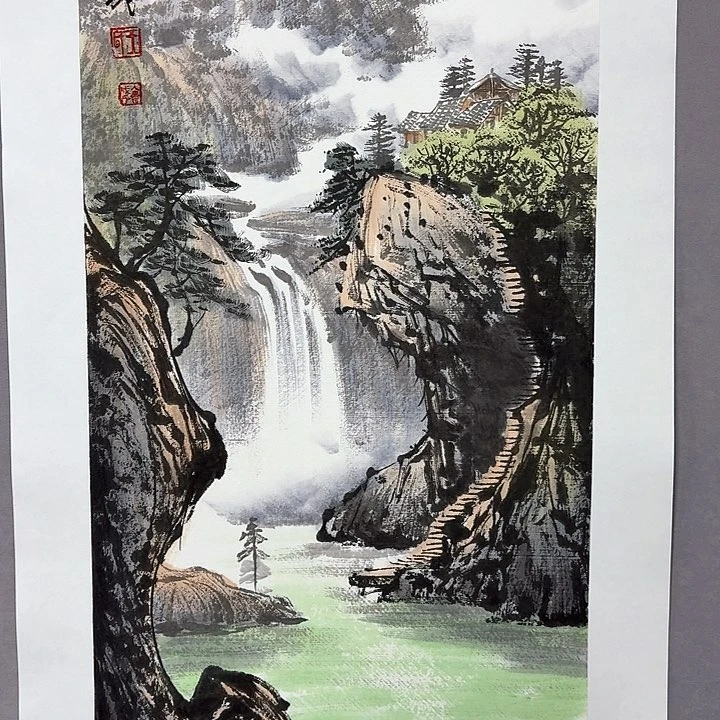 国画亲笔手绘放心去藏