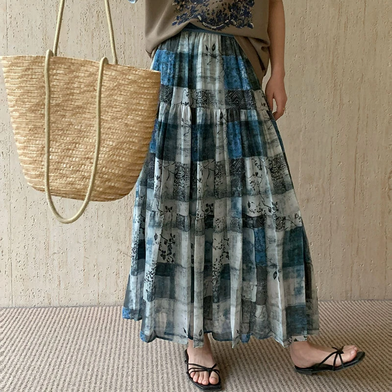 【香嘉怡新品】XJYE36039女士裙子半身裙碎花显瘦气质时尚