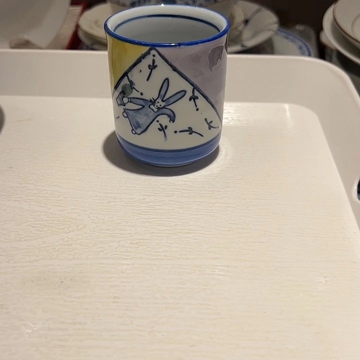 w***t瓷兔子可爱青花杯子一个