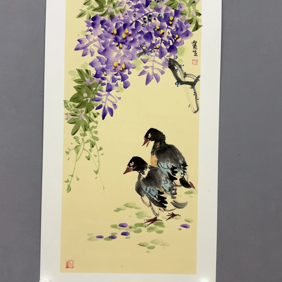 国画艺术家真人手绘