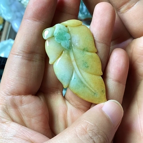 颈饰未镶嵌翡翠福豆豆珠宝翡翠颈饰