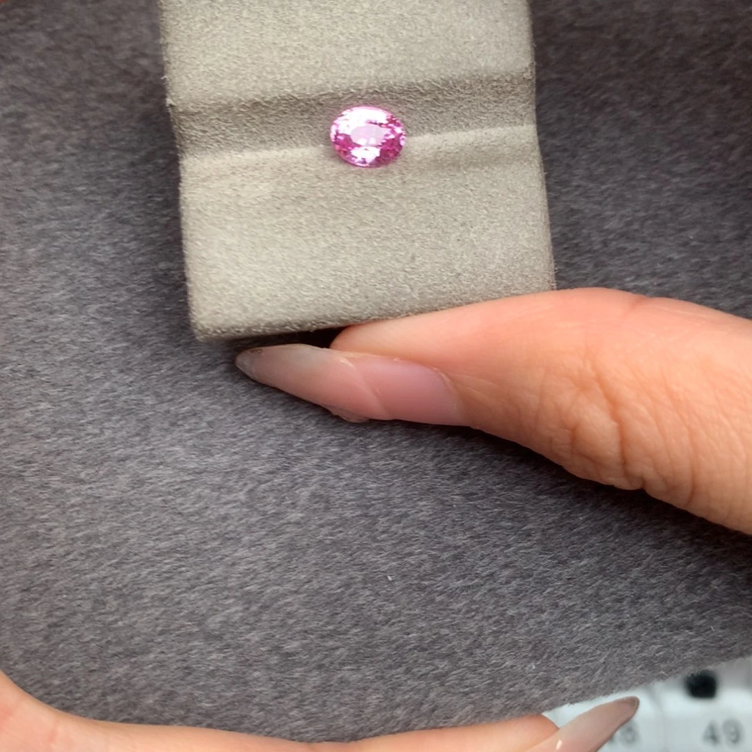 裸石蓝宝石1.07ct无烧粉蓝宝