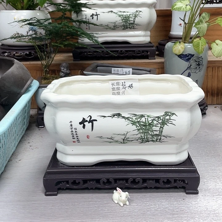 陶瓷佳品精美紫砂花盆陶瓷花盆