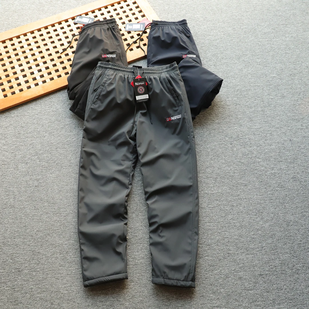 挪威户外高端 男士加绒加厚保暖休闲裤冲锋裤 防风防水