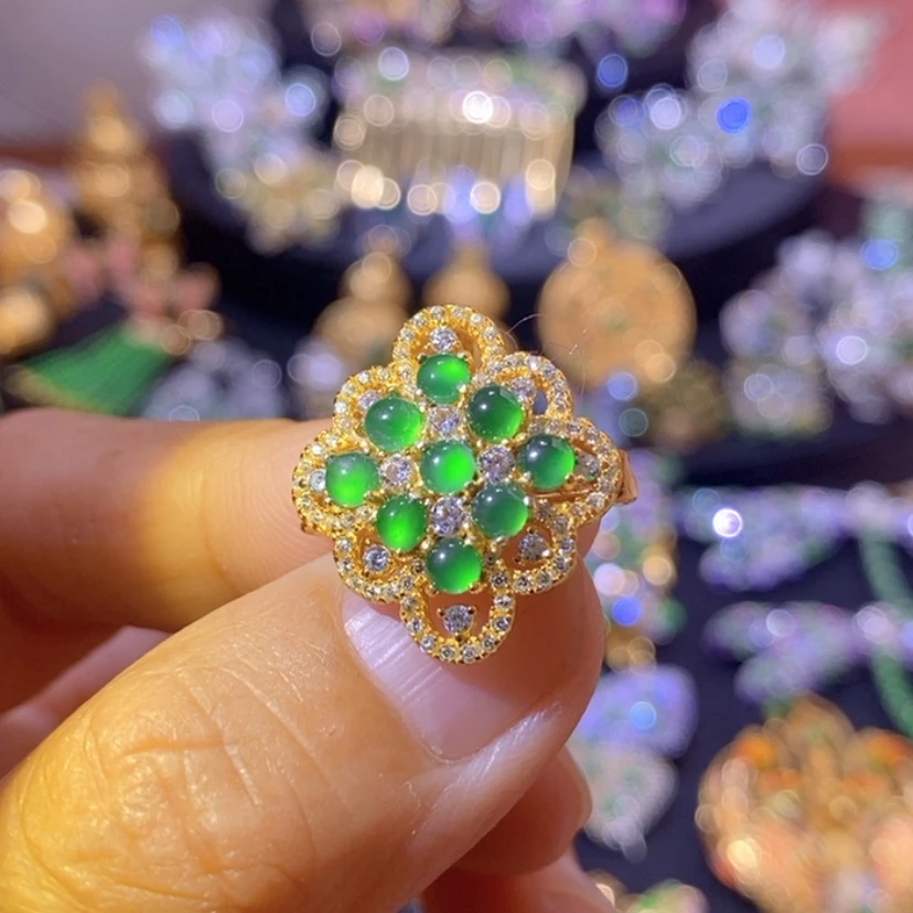 【闪购商品】银S925镶嵌挂件翡翠