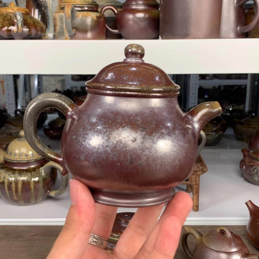 紫砂茶壶纯自然柴烧