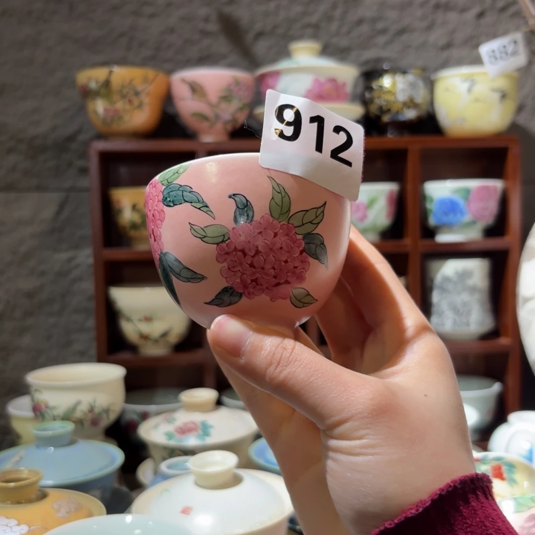喜*等烟雨陶瓷手作杯子912