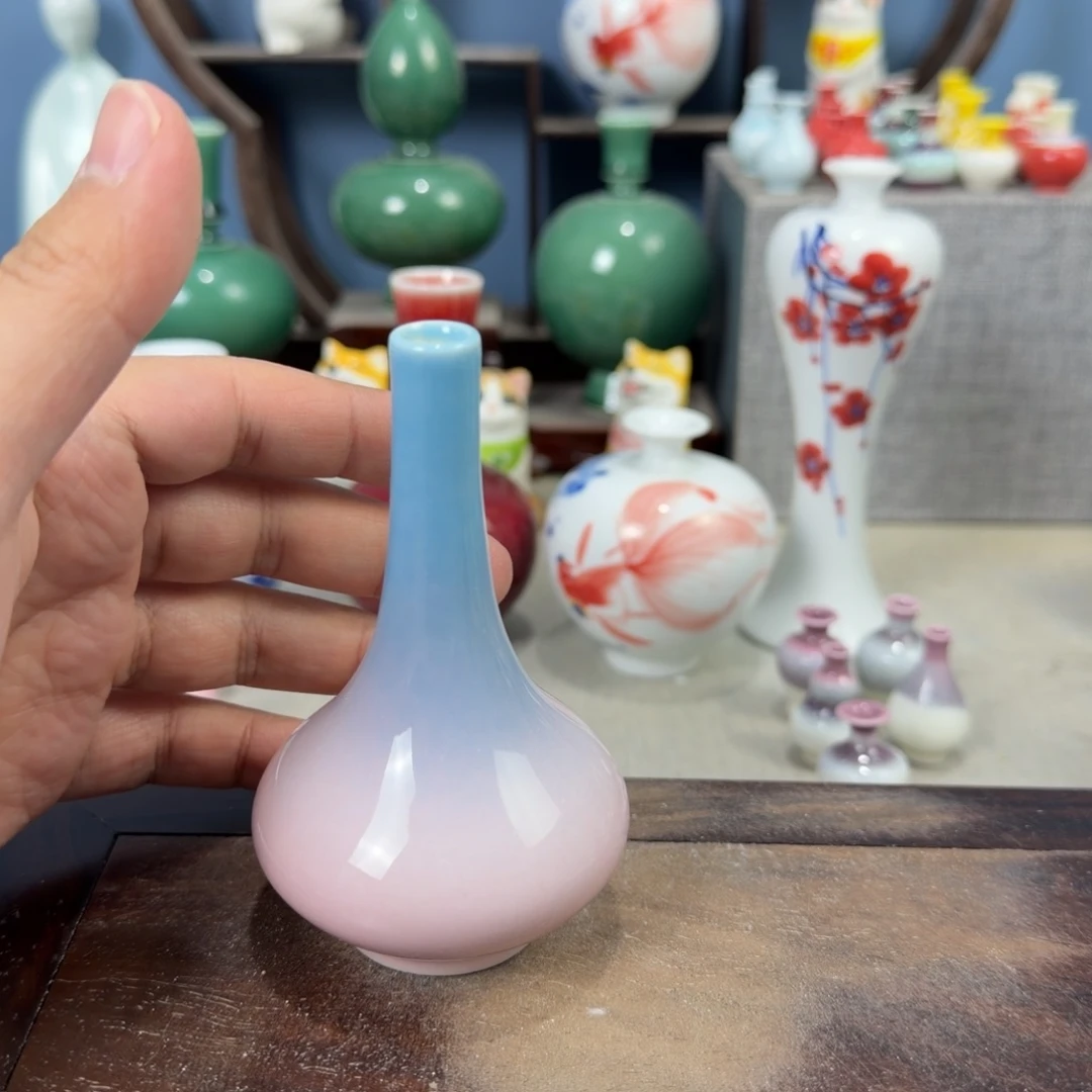 陶瓷手工小花器摆件