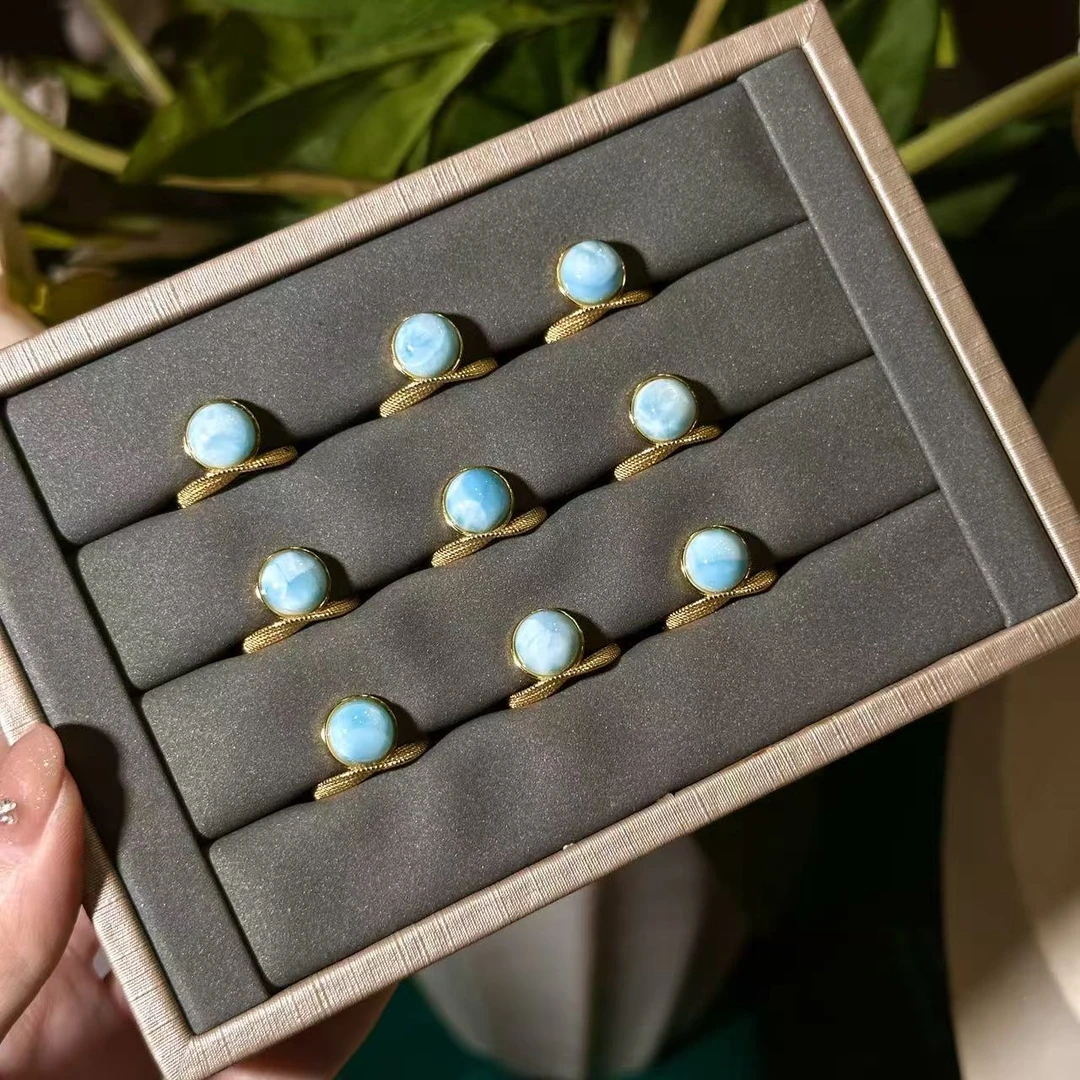 H19天然海文石戒指 多样性发其一