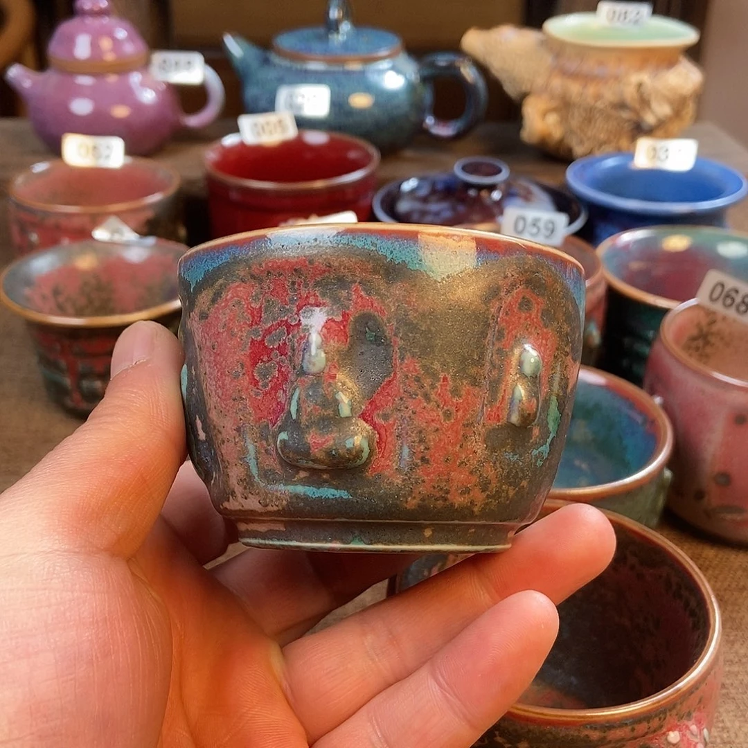 瓷片茗*堂钧瓷钧瓷艺术作品