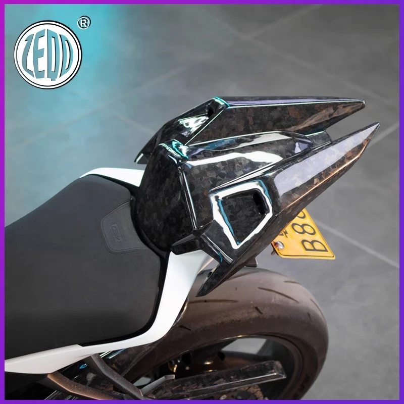 凯越450RR改装后尾盖座垫罩尾翼驼峰罩真碳纤维锻碳无损安装