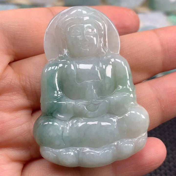 颈饰未镶嵌翡翠观音