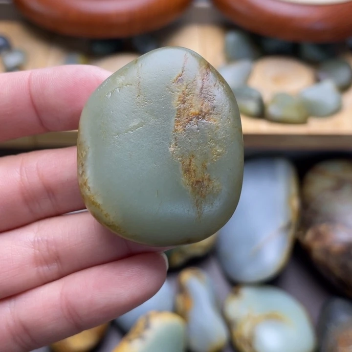 和田玉未镶嵌挂件7