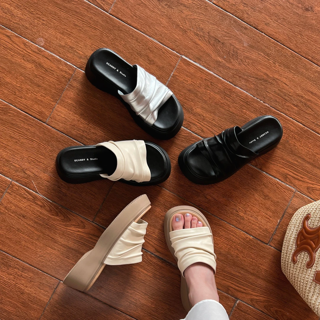 【大叔家】厚底增高网红凉拖鞋女外穿2025年爆款防滑居家凉鞋8380