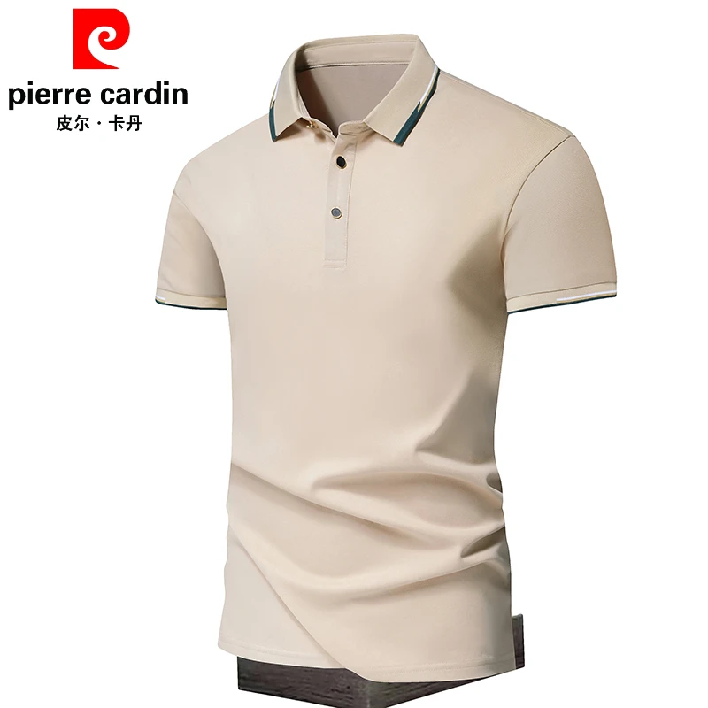 皮尔卡丹男士短袖T恤夏装Polo衫休闲外穿翻领青年高品质半袖新款