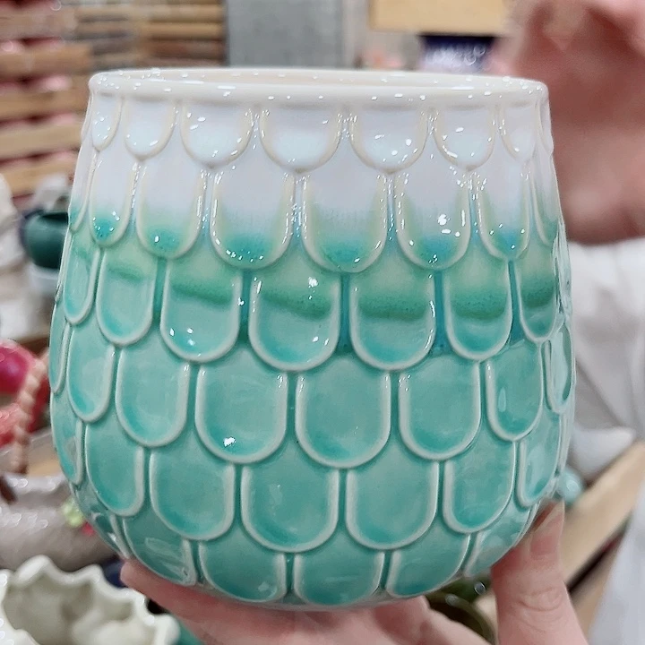 有孔.凑单10元陶瓷花盆发货！