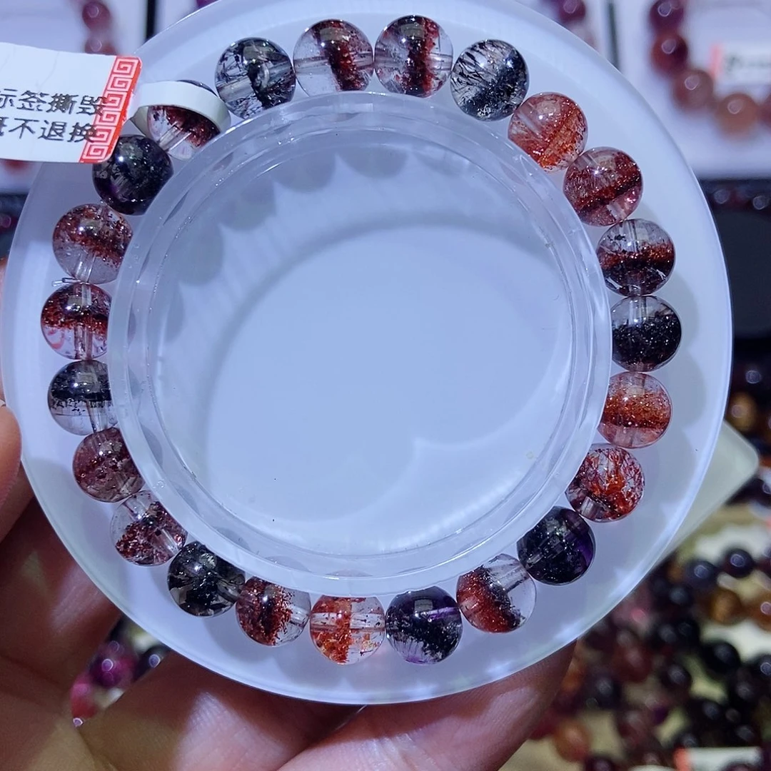 水晶手链未镶嵌聚宝盆超七