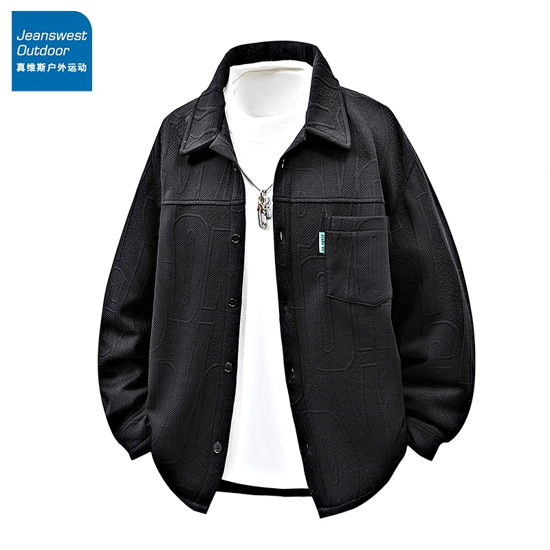 真维斯户外运动衬衫夹克男装2025春秋季新款工装韩版时尚帅气外套
