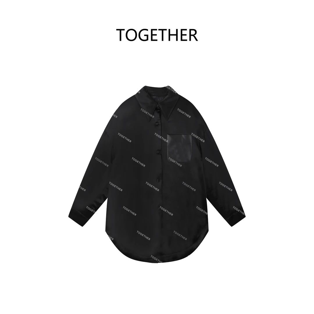【TOGETHER】松间 冬季翻领桑蚕丝夹克鹅绒羽绒服外套101701M