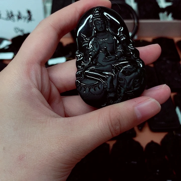 颈饰未镶嵌翡翠天然a货钢琴黑特色题材挂件