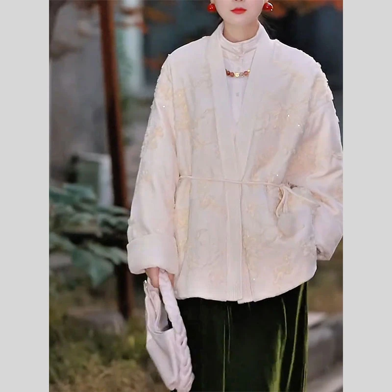 高级感新中式国风外套2025年冬季新款今年流行爆款复古唐装上衣女