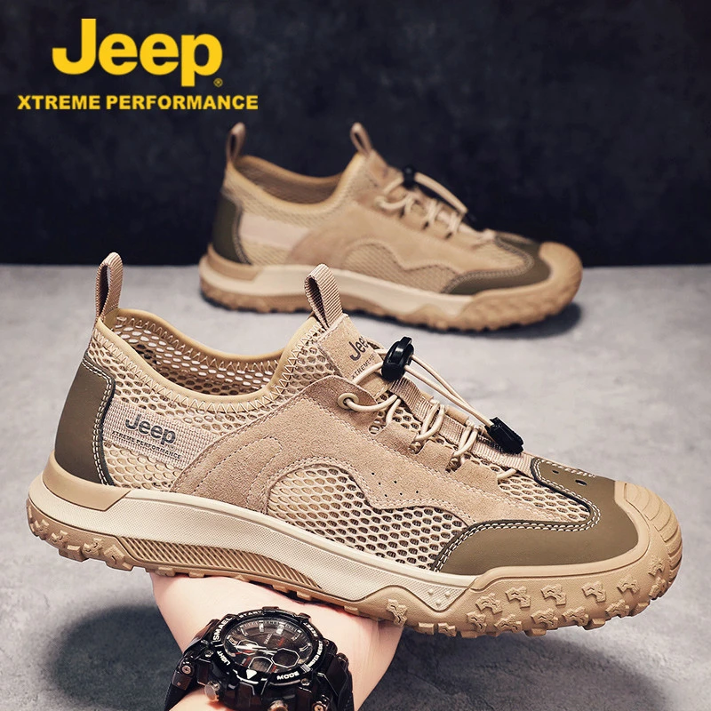 JEEP吉普包头凉鞋男式夏季室外穿2025新款运动款防滑沙滩拖鞋男士