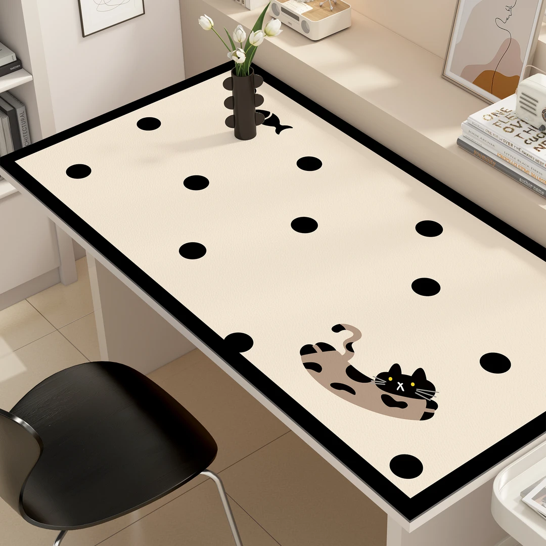 环保加厚卡通皮革学生书桌垫可裁剪防脏适用于写字台办公电脑桌