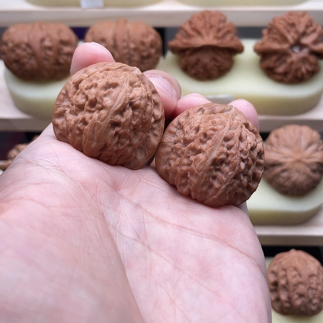 吊坠文玩核桃34全品白狮子