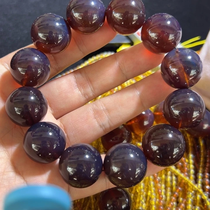 琥珀颈饰未镶嵌琥珀手串55.5克