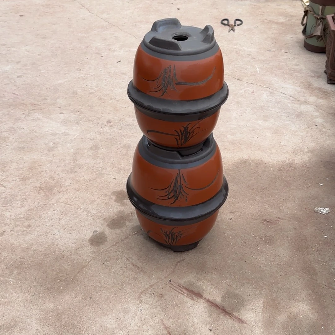 紫砂花盆口径18.12/14.10口径