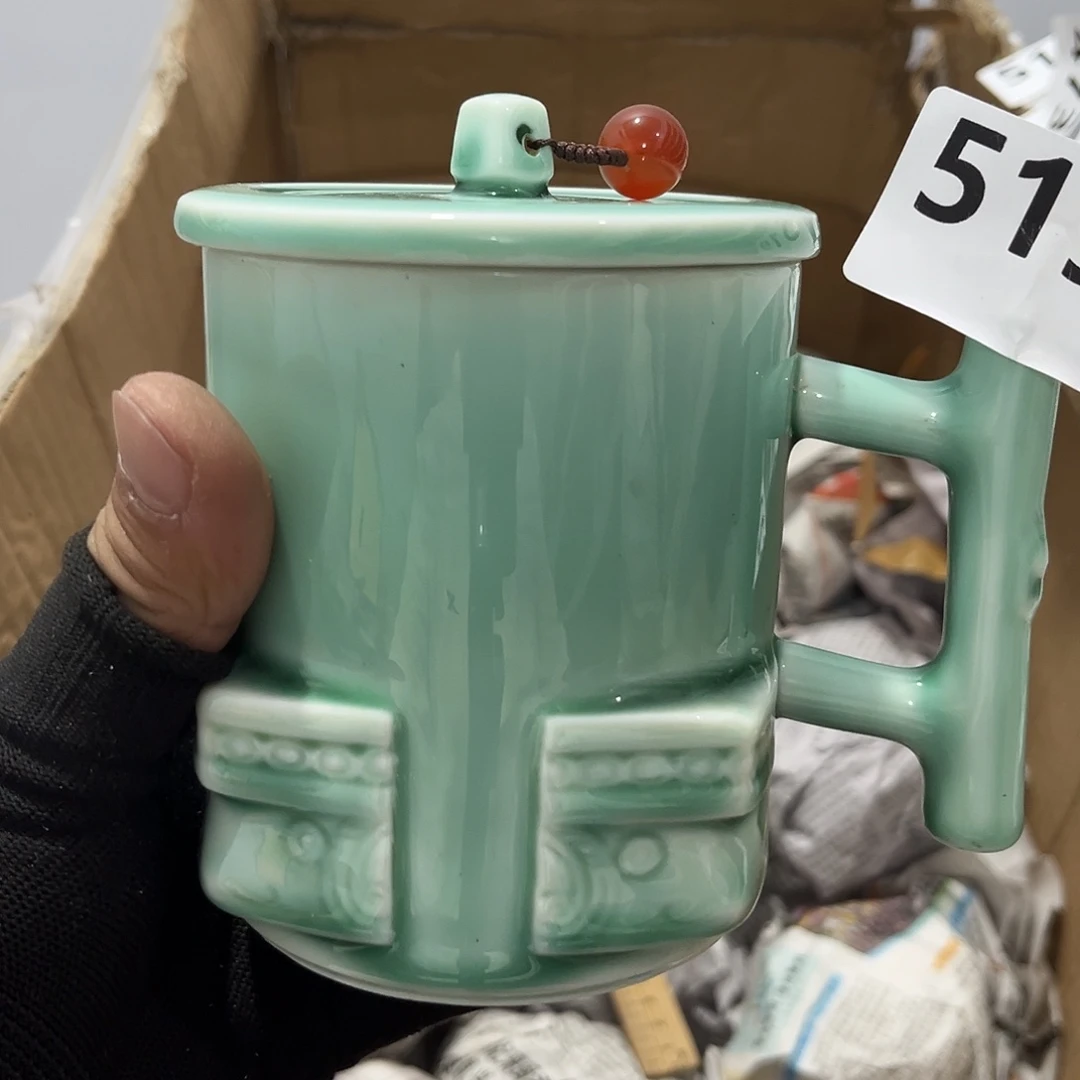 姥***戏瓷片茶摆件工艺品摆件666