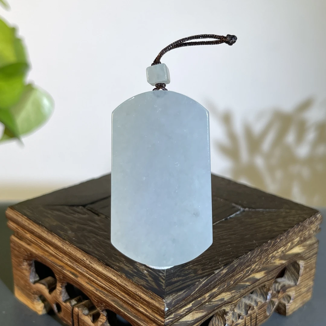 JCB04-46 天然缅甸A货翡翠  无事牌