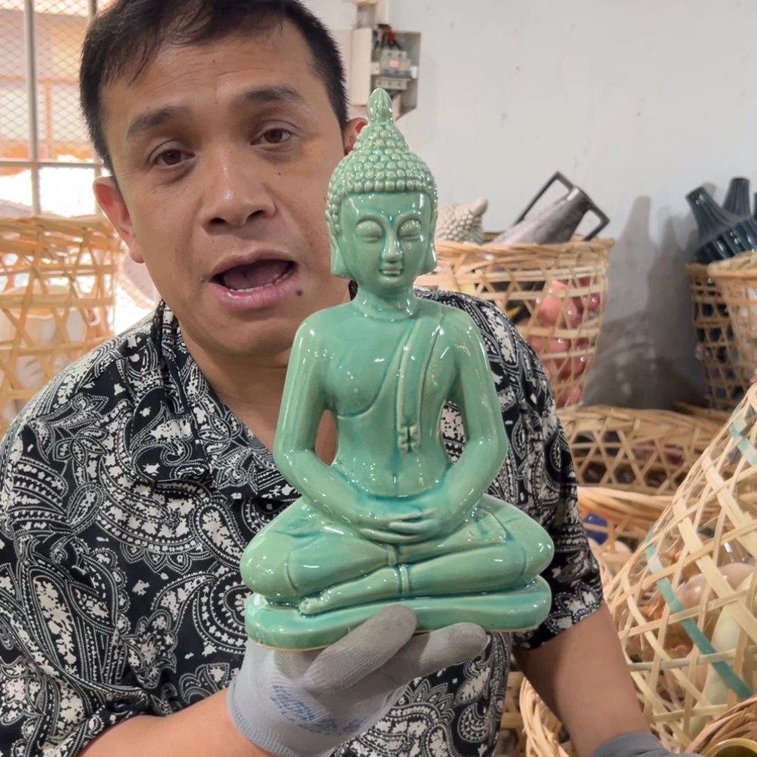 摆件78 号高中低温陶瓷工艺瓶（部分微瑕）