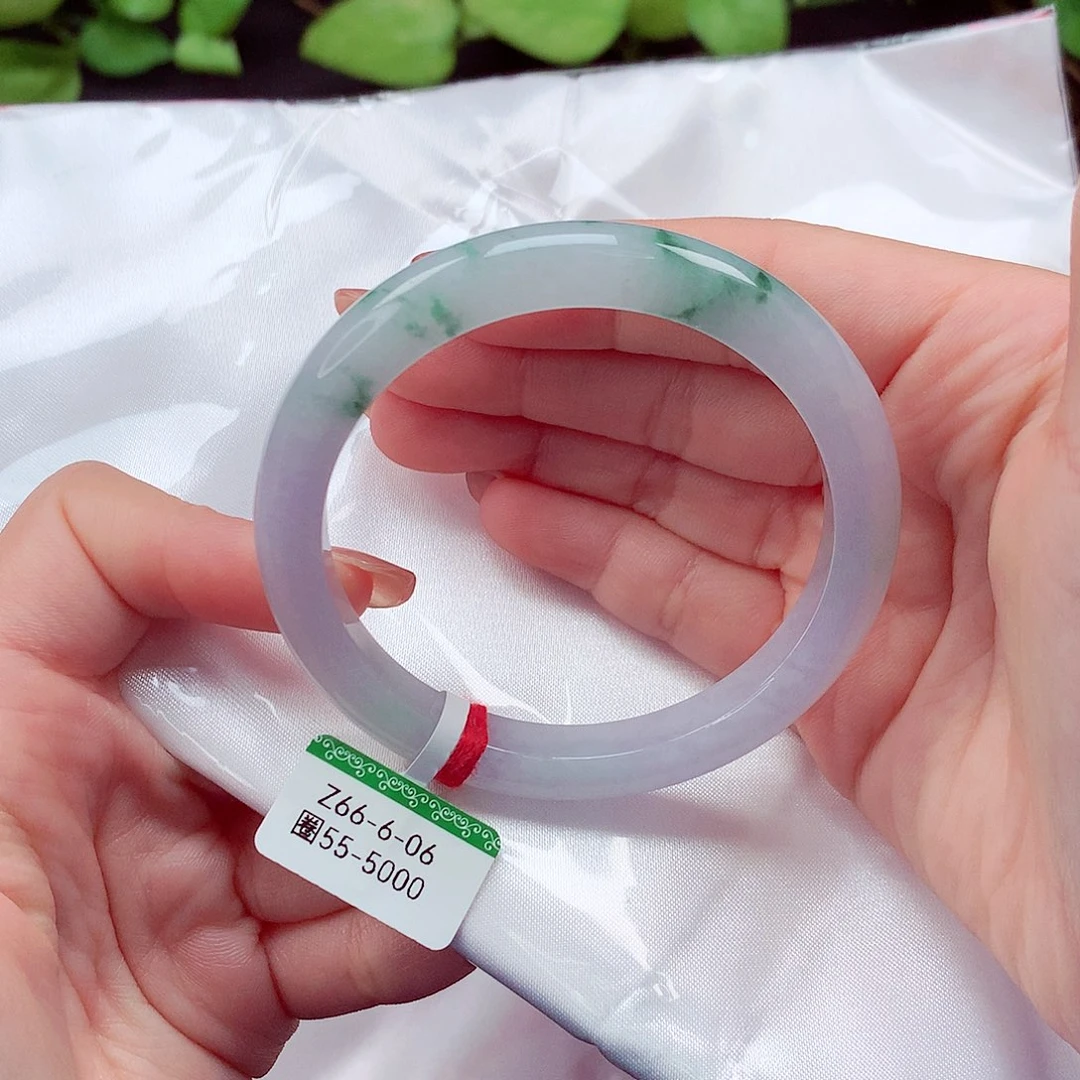 翡翠未镶嵌手镯54.8