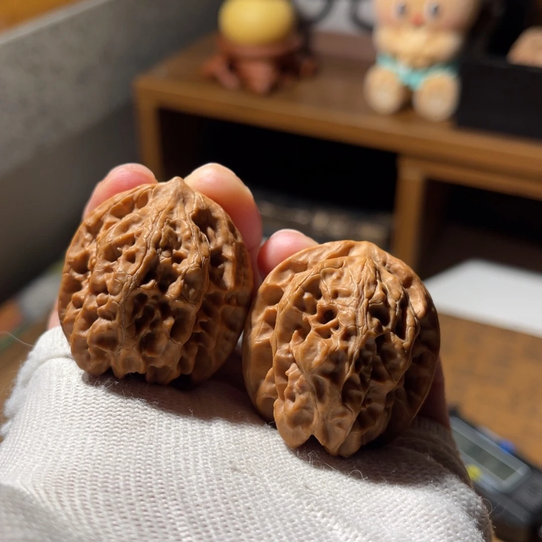 文玩核桃把件34 磐石手捻差尺，不退不换