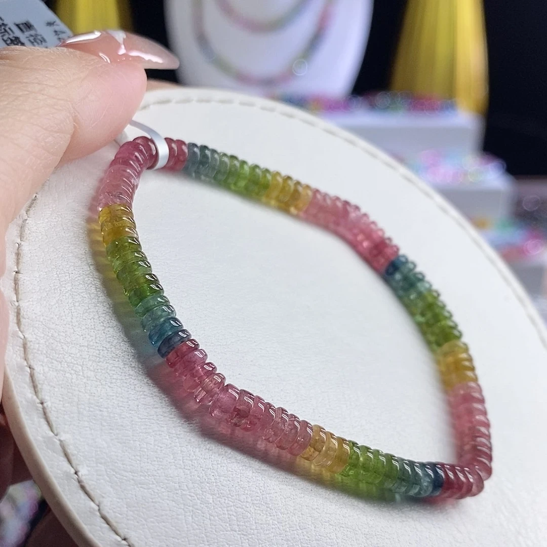 未镶嵌手链碧玺算盘珠