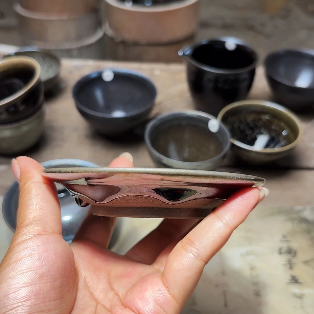 ч***й茶盏义兴龙窑建盏52微瑕