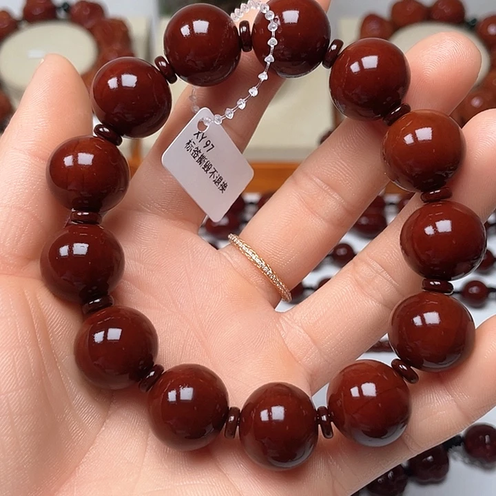 橄榄核手串靖*包浆玉化