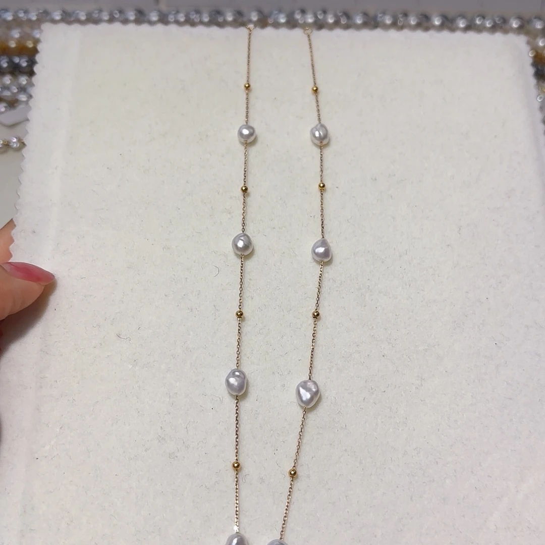 海水珍珠颈饰18K金镶嵌