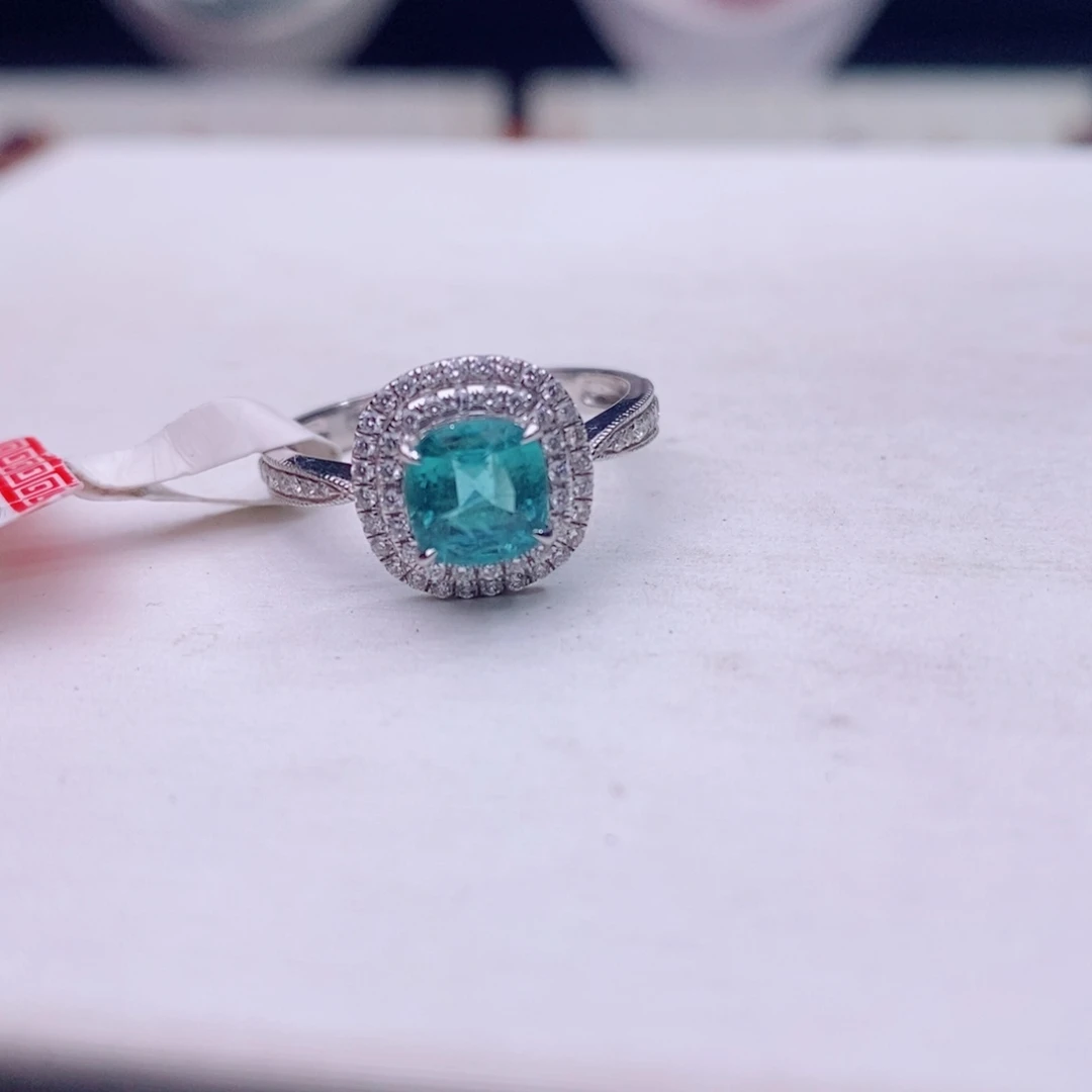 18K金镶嵌戒指碧玺碧玺A戒指