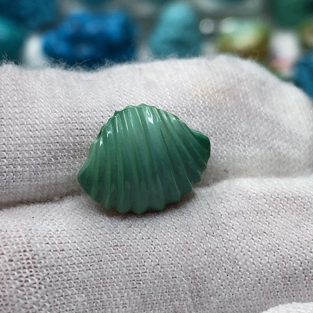 未镶嵌绿松石天然原矿 带武汉地大证书