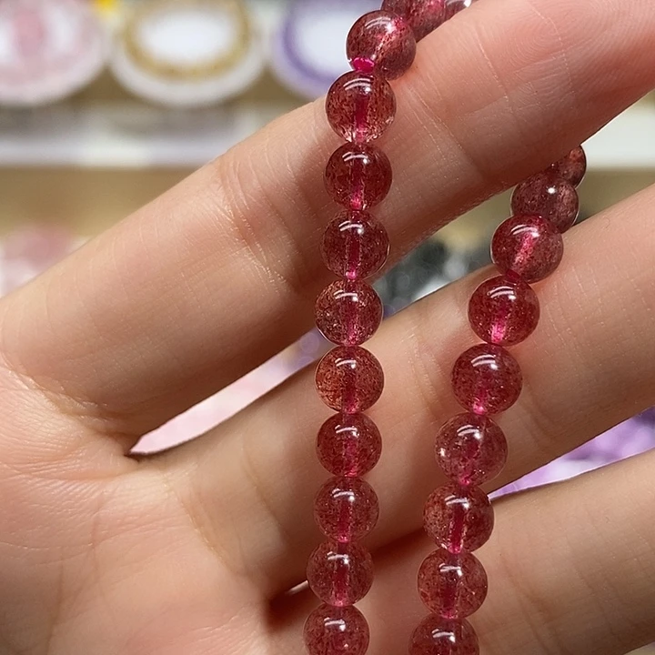 水晶手链未镶嵌草莓晶手链