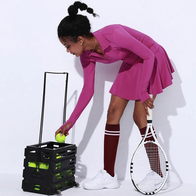 【JTG&SHOES 官方】运动连衣裙polo网球裙女春秋速干跑步健身长袖