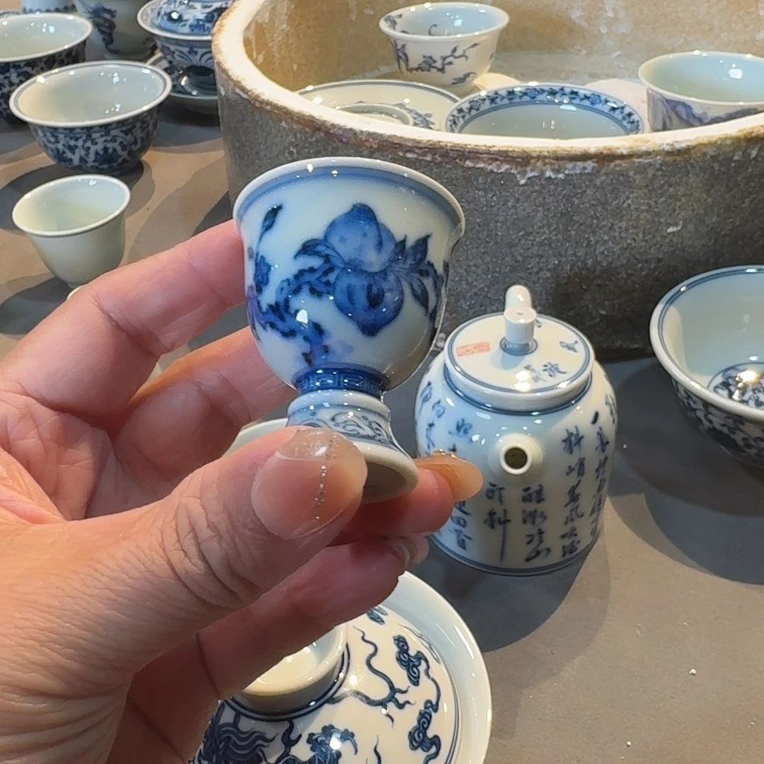 景德镇陶瓷柴窑杯杯杯杯杯