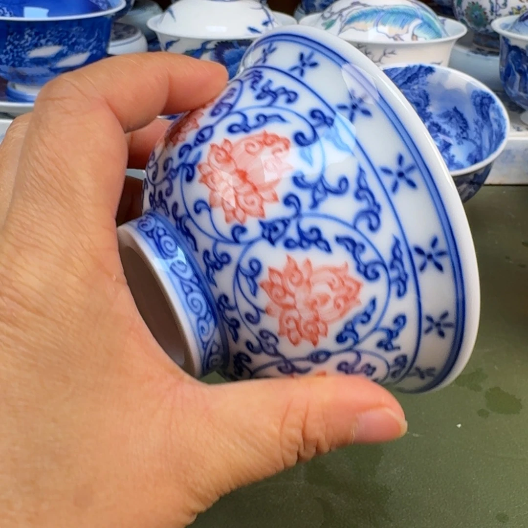 陶景德镇纯手绘茶具圆圆285