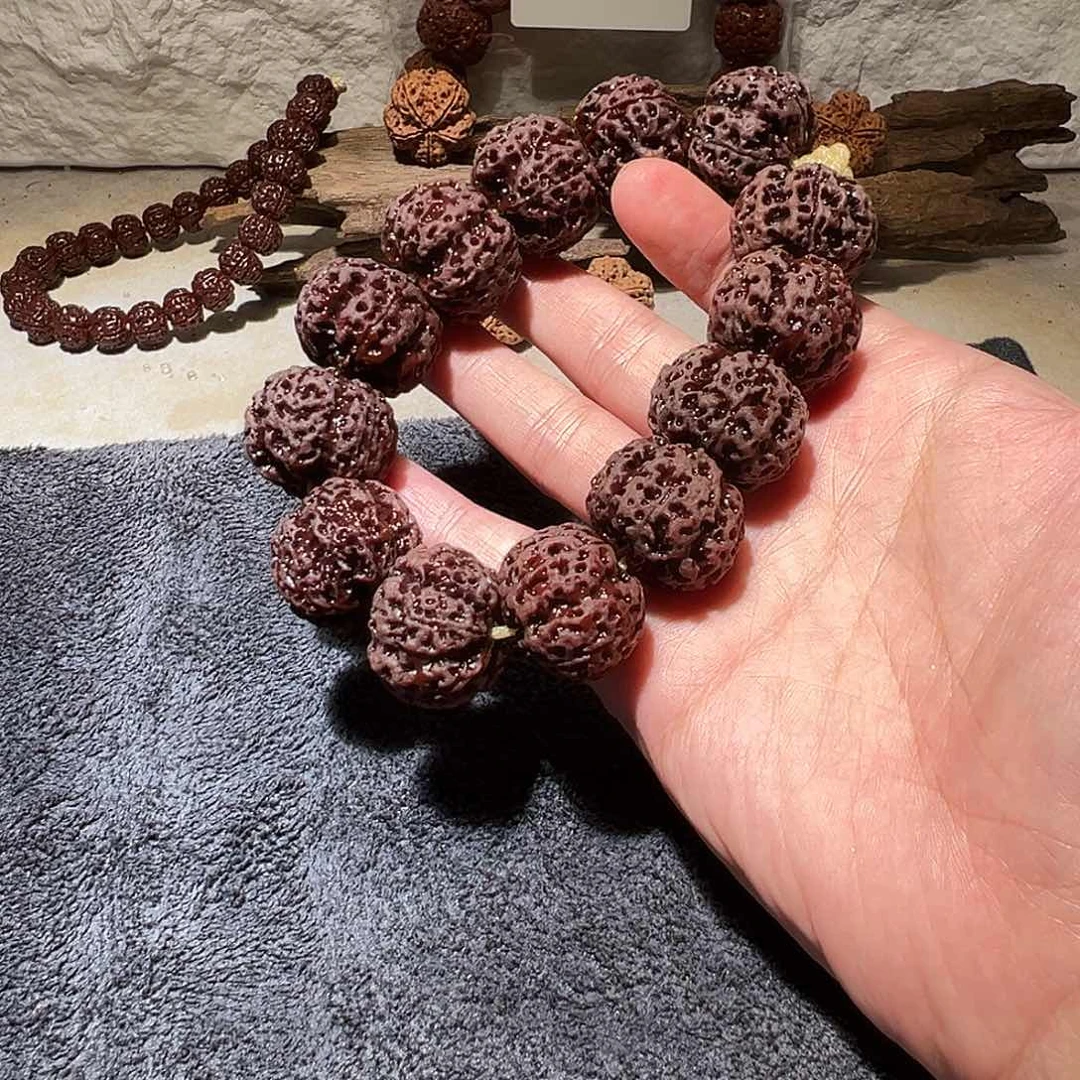 金刚菩提手串橙****f毕业级22五星蜂王福利